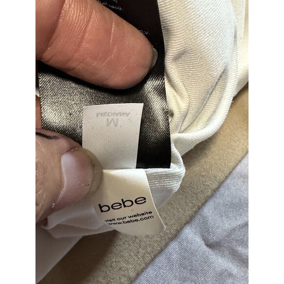 Bebe color block bandage dress in shades of beige and cream, size M - Picture 9 of 13